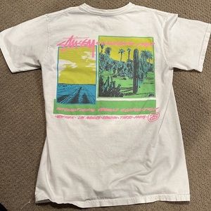 Rare stussy white paradise tee